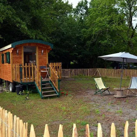 Roulotte Paisible Au Milieu De La Nature Sainte-Eulalie-en-Born Exterior photo